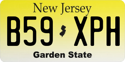 NJ license plate B59XPH