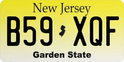 NJ license plate B59XQF