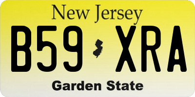 NJ license plate B59XRA