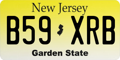 NJ license plate B59XRB