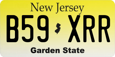 NJ license plate B59XRR