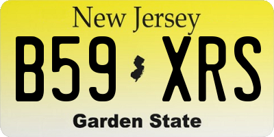 NJ license plate B59XRS