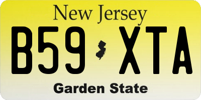 NJ license plate B59XTA