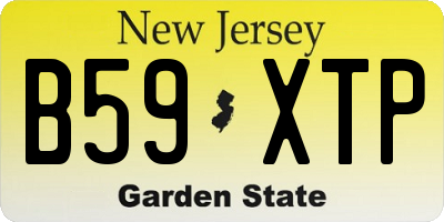 NJ license plate B59XTP