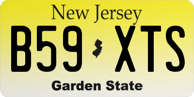 NJ license plate B59XTS