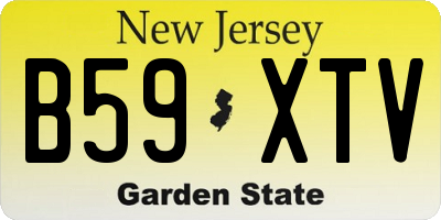 NJ license plate B59XTV
