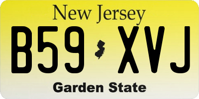 NJ license plate B59XVJ