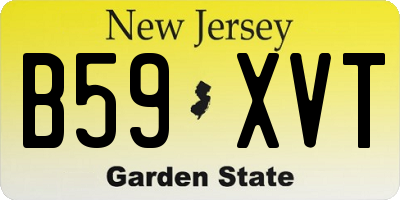NJ license plate B59XVT