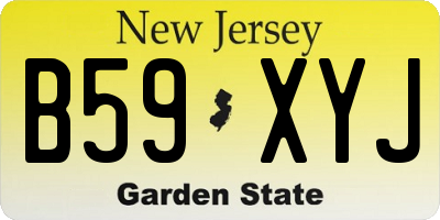 NJ license plate B59XYJ