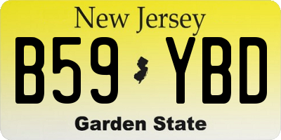 NJ license plate B59YBD