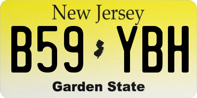 NJ license plate B59YBH