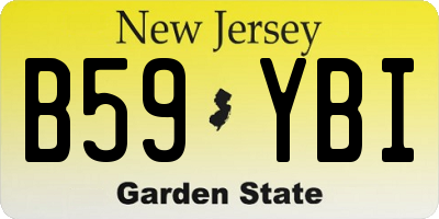 NJ license plate B59YBI