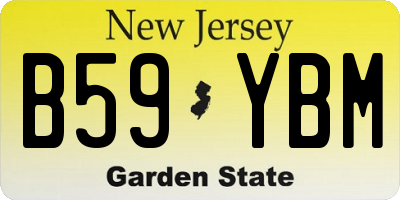 NJ license plate B59YBM