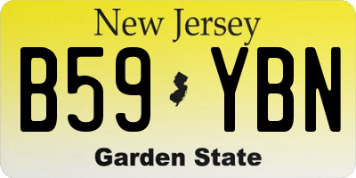 NJ license plate B59YBN