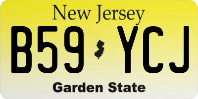 NJ license plate B59YCJ