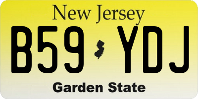 NJ license plate B59YDJ