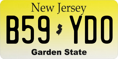 NJ license plate B59YDO