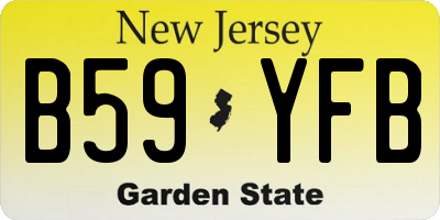 NJ license plate B59YFB