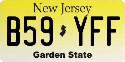 NJ license plate B59YFF