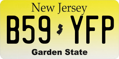 NJ license plate B59YFP