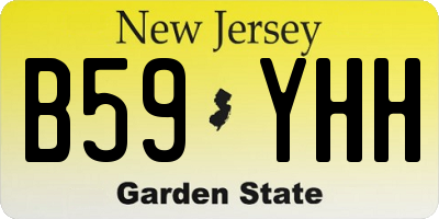 NJ license plate B59YHH