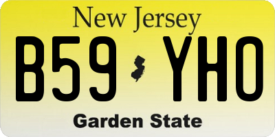 NJ license plate B59YHO