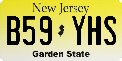 NJ license plate B59YHS