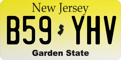 NJ license plate B59YHV
