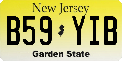 NJ license plate B59YIB