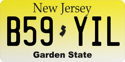 NJ license plate B59YIL