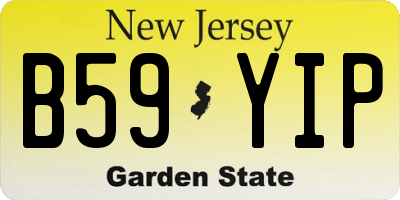 NJ license plate B59YIP