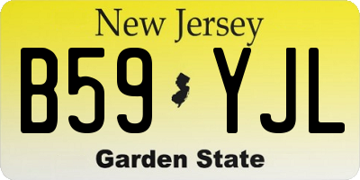 NJ license plate B59YJL