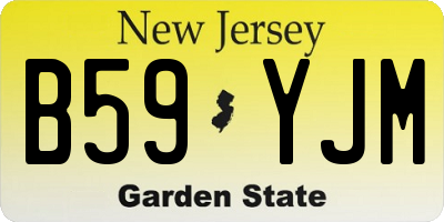 NJ license plate B59YJM