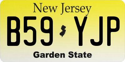 NJ license plate B59YJP