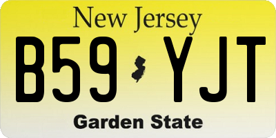 NJ license plate B59YJT
