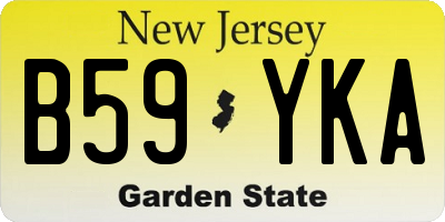 NJ license plate B59YKA