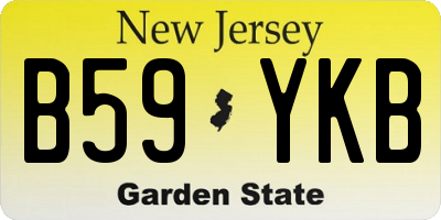 NJ license plate B59YKB