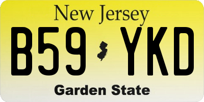 NJ license plate B59YKD