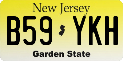 NJ license plate B59YKH