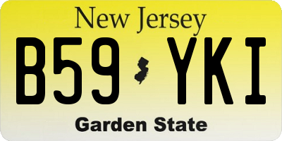NJ license plate B59YKI