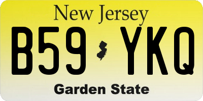 NJ license plate B59YKQ