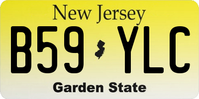NJ license plate B59YLC
