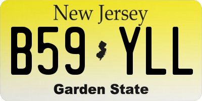 NJ license plate B59YLL