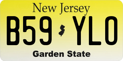 NJ license plate B59YLO