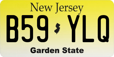NJ license plate B59YLQ