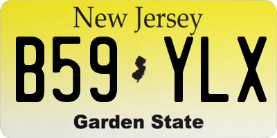 NJ license plate B59YLX