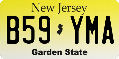 NJ license plate B59YMA
