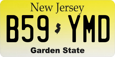 NJ license plate B59YMD