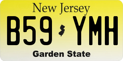 NJ license plate B59YMH