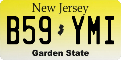 NJ license plate B59YMI